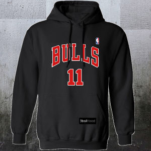 BULLS 33 S Pippen Black Premium DTF Hoodie Jacket Personalized Basketball Designs