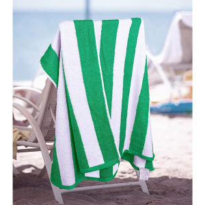 Pool Towel l Beach Towel 76x152cm 100% Cotton Large Towel Cabana Blue Strip Pool Towel Tuala Mandi