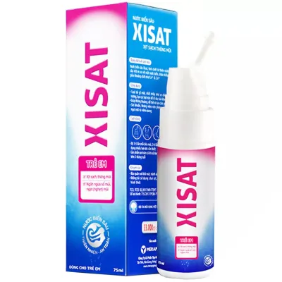 Xịt mũi Xisat Hằng Ngày giúp sát khuẩn kháng viêm giảm nghẹt mũi viêm mũi dị ứng chảy nước MŨI chai 75ml