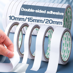 10pcs 9M Length Double Sided Strong Adhesive Tape / width 20mm Super Slim Strong Sticker