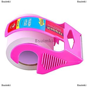 [COD] Bsuimki 1 bộ Minh Bạch Băng cắt nhiệm vụ nặng nề bao bì băng với Dispenser cho vận chuyển rõ ràng đóng gói và di chuyển nguồn cung cấp