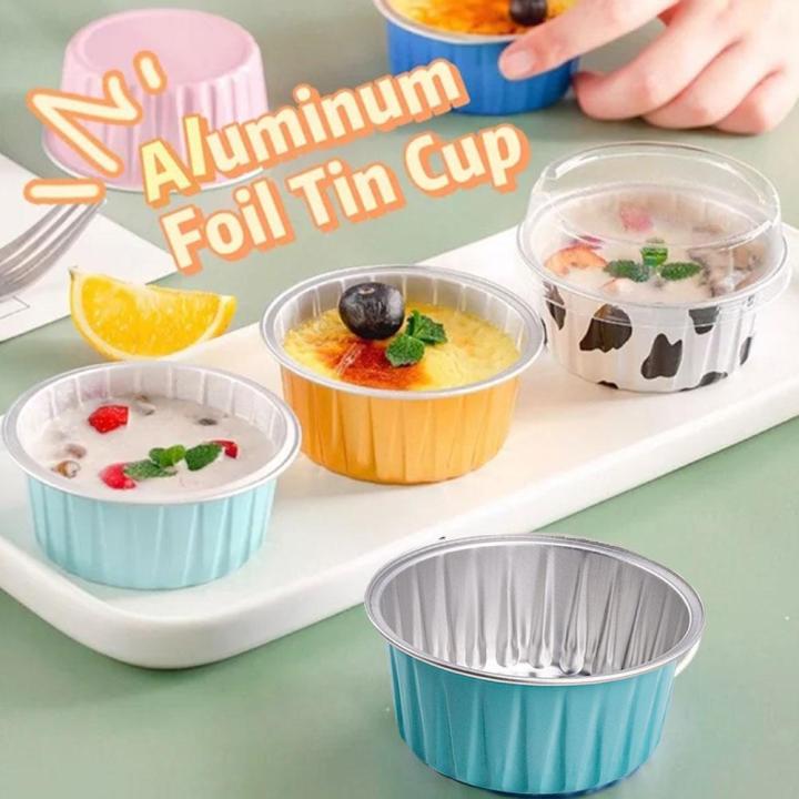 On Sale 10Pcs Aluminum Foil Cupcake Puto Molder Set Plastic Puto Muffin Cups Baking Mold Multiple Shape Lazada PH