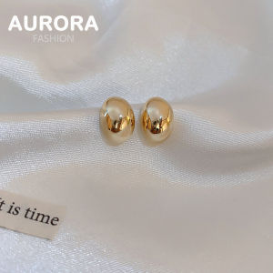 Aurora 925 Silver Simple Peas Shape Design Stud Earrings Fashion Jewelry HE9893