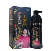 500mL Natural Black Hair Shampoo Hair Dye Professional 3-In-1 Wash/Nourish/Dye Grey Hair White Hair Turn To Black