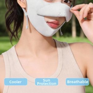 New Lightweight UV Protection Face Mask Breathable UV Blocking Face Covering Mask Washable Sun Mask for Summer Use