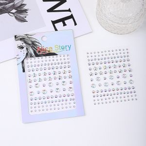 Prom Party Beauty Face Stickers Face Rhinestone Tattoo Stickers European and American Style Diamond