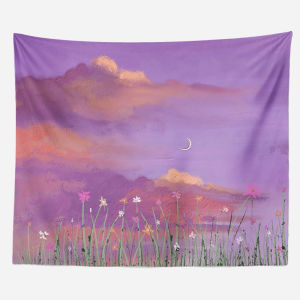Ready stock sa local warehouseins Landscape tapestry background cloth for bedroom dormitory bedside tapestry room renovation live streaming room decoration wall cloth