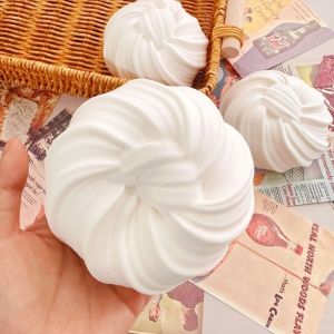 FLYING Simulated Bread Squeeze Toys Chocolate Flower Rolls Soft Decompression Toy  White Sensory Fidget Toy For Kids