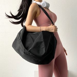 DUERE Solid Color Yoga Training Bag Large Capacity Nylon Sports Fitness Bags Sports Backpack Multifunctional Travel Tote Bag Outdoor