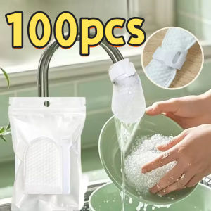 100pcs Faucet Filter Cotton Thickened Anti-splash with T-strap Universal Tap Water Filter Bag