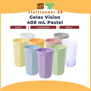Gelas Vision 400 mL Pastel Premium Dan Termurah Tahan PanasAnti Pecah