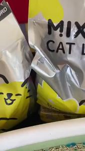 RECORD Mixed Cat Litter 6L/12L Food Grade Plant Tofu Residue Made Dust-free Cat Litter Sand
