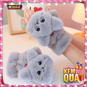 Bao Tay Lông Hàn Quốc 2 Kiểu Đeo Mặt Mèo Siêu Xinh RQN2616 - requane