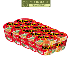 [SET 10 TÔ] - ACECOOK - Tô Nhớ Mãi Mãi 4 vị: miến sườn heo mì lẩu thái tôm hủ tiếu nam vang phở bò -   (64g - 84g/tô)