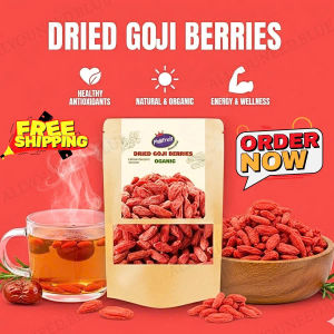 Philifruit Organic Dried Goji Berries – Natural Superfood for Eyes Heart & Immunity 50g 100g 150g