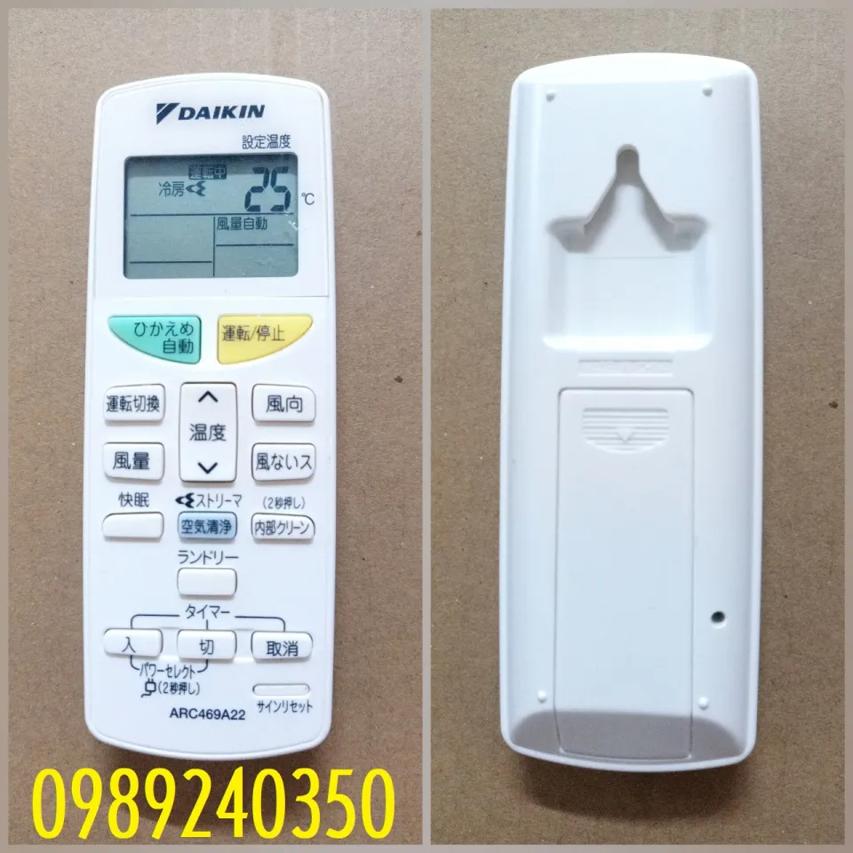Remote điều khiển điều hòa máy lạnh Daikin nội địa Nhật ARC469A22