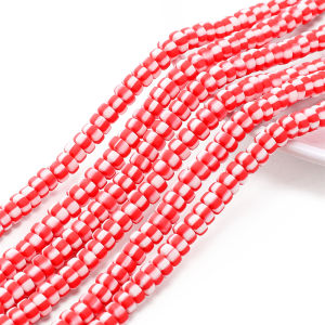 6x 110ชิ้น/ถุง3มม. แบนกลมโพลิเมอร์กระบอกเรซิ่นดินเหนียวลูกปัดหลวมลูกปัดทำด้วยมือสำหรับทำเครื่องประดับ DIY ทำกำไลสร้อยคอ Boho (39ซม./เส้นใย)