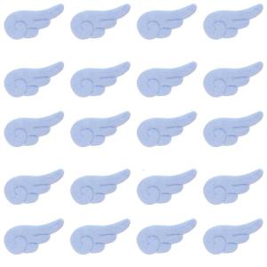 20PCS Lovely Plush Angel Wing Patches Do It Yourself Make Headbands Clothing Bag Hair Barrettes Wristband Sewing Decors