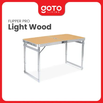 Goto Flipper Table Meja Makan Lipat Set Koper Camping Outdoor Portable