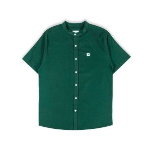 ANCSTR Kemeja Pria Shanghai Polos - Linen Pendek
