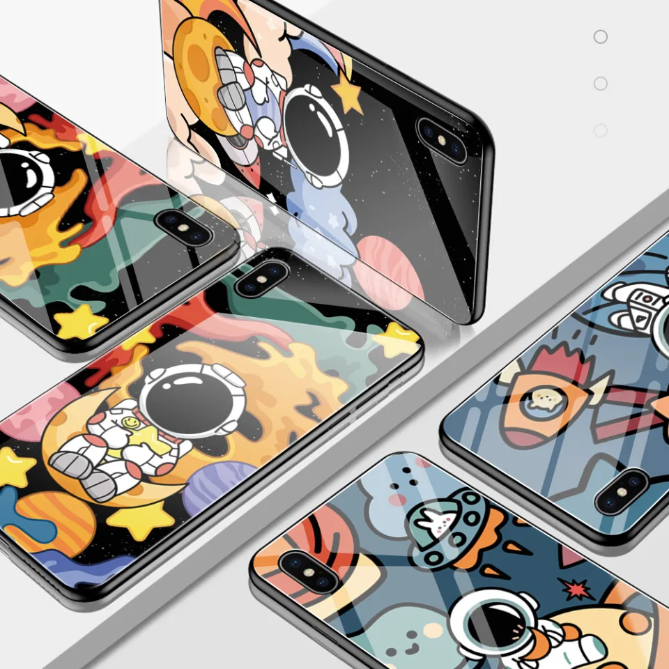 Hontinga Casing Case For iphone SE 2020 iPhone Plus Plus iPhone7  iPhone8 Case Cartoon Cute NASA Space Astronaut Phone Case For Boys Man  Cases