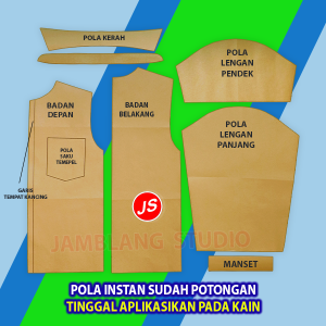 Pola Instan Seragam SD Kemeja atau Celana | Rotsa.Id