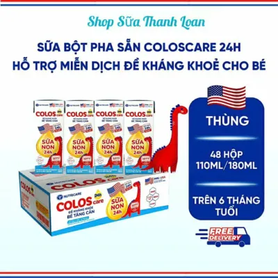 Thùng 24/ 48 Hộp Sữa Nước Nutricare ColosCare Tăng Cường Miễn Dịch 110ml (Sữa Non 24H).