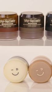 I DEW CARE Tap Secret tin Mattifying Dry Shampoo Powder - Black 0.24 oz Hydrating Dry Scalp Natural Matte Finish Oil Control Lightweight Volume tin & Black Ginseng Travel Size Vegan