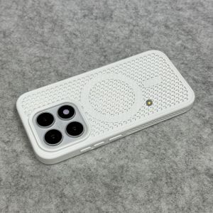 For Xiaomi 17 13 Mi 15 14 Pro Case Honeycomb Hole Heat Dissipation PC Skin Feel Cover Fingerprint-Resistant Bumper