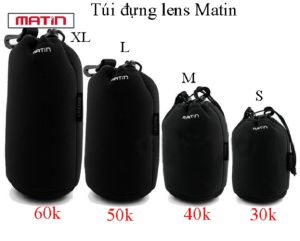 Túi đựng lens máy ảnh Matin Đủ size