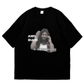 Kaos Andriani Hitam Si Cantik Ngawi - Unisex Pria Wanita - 24s Cotton Combed - Jomok Ngawi JMK48. 