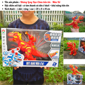 Đồ chơi Khủng Long Bạo Chúa bắn tên có nhạc có đèn PIN tặng kèm sản phẩm - Đồ chơi MiniKids