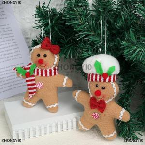 [COD] ZHONGYI0 Gingerbread người đàn ông trang trí cho Cây giáng sinh Gingerbread bức tượng trang trí cho Cây giáng sinh treo trang trí