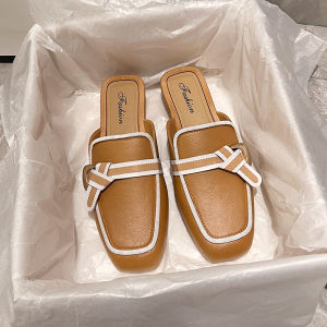 รองเท้าแตะผู้หญิงฤดูร้อนนอกสวมตาข่ายรองเท้าแตะสีแดงเกาหลีรุ่นนักเรียนแบนรองเท้าแตะสบาย ๆ