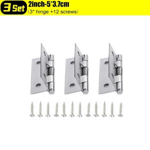 10 Bộ 2/3/4inch mùa xuân tự đóng bản lề với ốc vít thép không gỉ tải bản lề tự động trả lại bản lề phần cứng cho cửa tủ cửa sổ