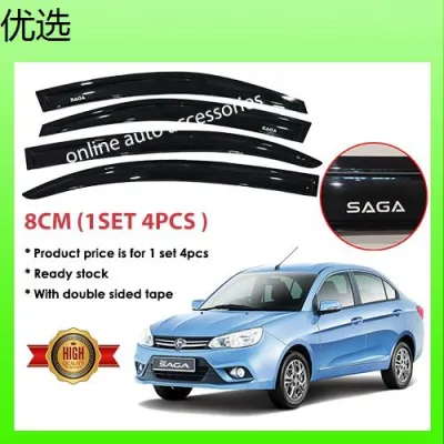 parts ♤Proton Saga 2016-2023 Door Visor 8CM Air Press♙