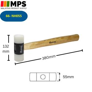 Remax White Nylon Mallet Hammer Wooden Handle Smooth Surface Original Penukul Putih 28mm 34mm 44mm 55mm (LOCAL STOCK)