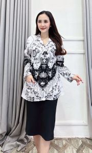 Seragam PGRI terbaru wanita full furing baju pgri pria terbaru lapis furing kemeja pgri wanita terbaru Bahan BSY SEMI SUTRA