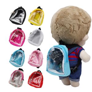 PUZHE Miniature Miniature Doll Bag Mini Bag Rucksack Doll Bag Toys Dollhouse Decor PVC Doll Backpack Kids Gift
