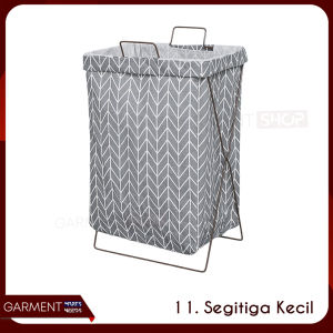 Keranjang Baju Laundry Lipat Kotak Kawat Besi Kuat Kokoh Premium Bagus Estetik 35x45