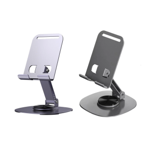 Phone Stand Angle Height Adjustable Phone Tablet Support Mount Desk Phone Holder Shockproof 360 Degree Rotating Cradle