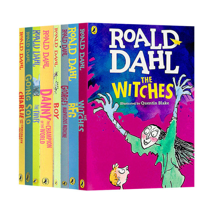 Roald Dahl English original children's Chapter Bridge Book Roald Dahl children's book 8 volume set Charlie