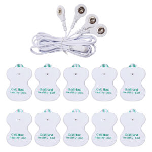 Suolaer Electric Pulse TENS EMS Body Massager Digital Therapy Machine for Back Shoulder Arm Leg Muscle Stimulator with Electrode Patches