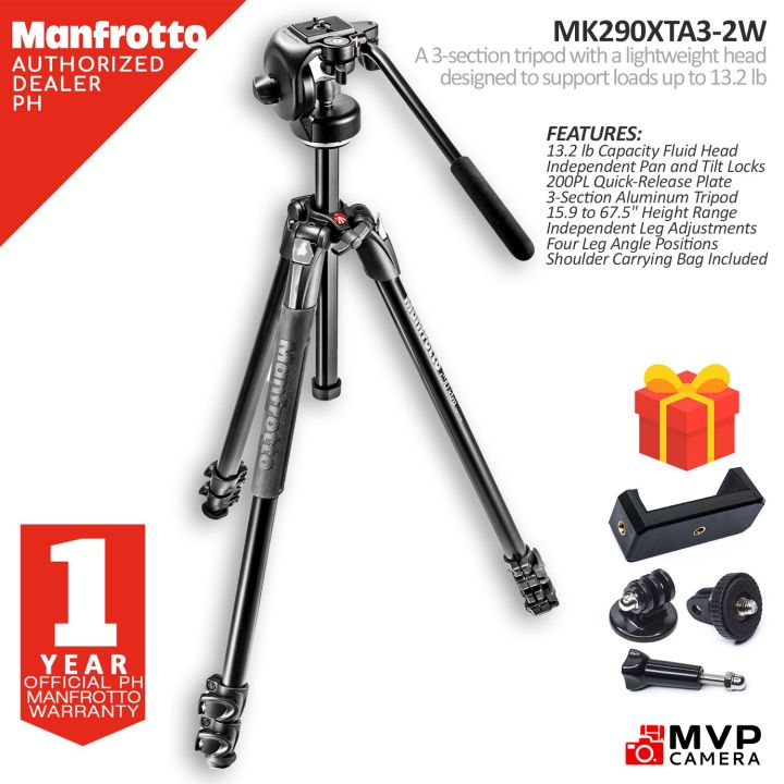 Tripod Manfrotto 290 Xtra 128rc Manfrotto MK290XTA3-2W 290 Xtra