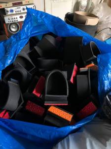 ที่ใส่ข้าวไก่โฟมบางแบบสุ่มทับ ชุด 10 ชิ้น ราคาพิเศษ