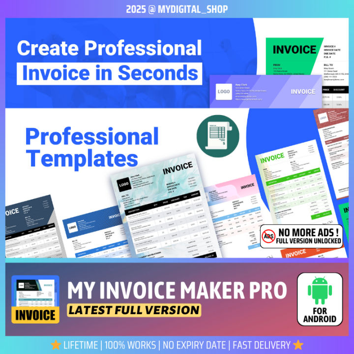 [Android] My Invoice Maker Pro 2025 | No Ads | Full Version Unlocked ...