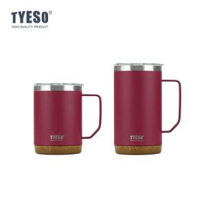 TYESO แก้วเก็บความเย็น 530ml 710ml สแตนเลสพร้อมหูจับ Coffee Cup งานเกรด 304 ตัวหนา ฝาปิดสนิท เก็บร้อนเย็นได้นาน