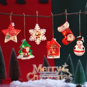 New Christmas Decoration Lights Christmas String Lights LED Decorative Hanging 3D Lights Xmas Decorations Pendants Light Wall Hanging Christmas Tree Decorations LED Light for Christmas Gifts and Family Holiday Party Decoration