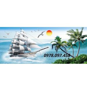 Thuận buồm xuôi gió - gạch tranh 3D