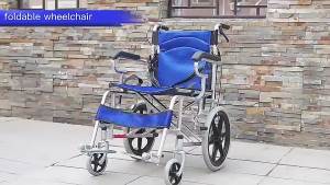 Wheelchair For  Folding Lightweight Elderly Trolley Portable Ultra Load-Bearing 200kg